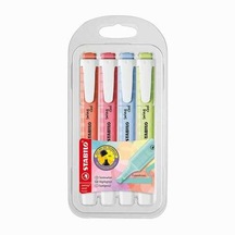 Stabilo Swing Cool Fosforlu Pastel Renk 4'lü Kalem Seti