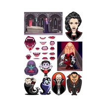 Vampir Dracula Sticker Set-1 15 Parça Telefon, Tablet, Defter, Laptop Sticker