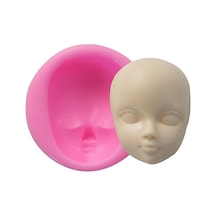Kek Dıy Araçları Bebek Moda Silikon Dekorasyon Yüz Görsel Pasta Pişirme Kalıbı , Seçenek: 1