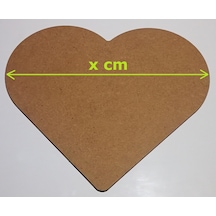 10 Cm Kalp 3 Mm Ham Mdf 100'lü Paket Bardak Altlığı