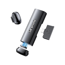 Saramonic Air Se Mikrofon Cep Telefonu, 48khz/24bit, Apple Uyumlu iPhone 15/16/17 İçin Usb-c Mini Mikrofon, Android, Kablosuz Yaka Mikrofonu, Vlog, Yayın, Youtube, Röportaj İçin Yaka Mikrofonu