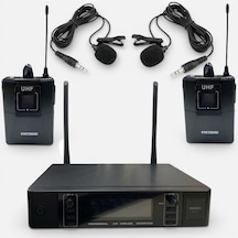 Rose Rw-211yy Uhf 2li Telsiz Yaka+yaka Mikrofon 2x100 Kanallı