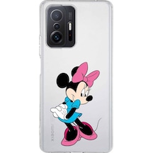 Xiaomi Mi 11t Kamera Korumalı Kapak Minnie Mouse Tasarımlı Şeffaf Kılıf Şeffaf