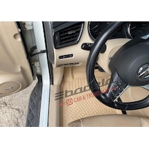 Nissan X-trail 2014-2021 3d Kauçuk Kokusuz Havuzlu Bej Paspas