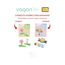 4'lü Saç Toka Seti Önce Birleştir,sonra Tak 2 Paket 4 Adet Gönderilir Yapı Toka Seti Ff 7132-7135