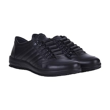 Berenni M197 Siyah %100 Deri Erkek Sneakers Spor Ayakkabı