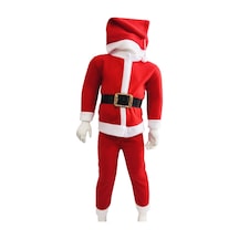 Pazarız Pembecin Erkek Çocuk Noel Baba Kostüm Yılbaşı Eğlence Çocuk Giyim Kırmızı