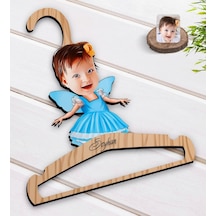 Kişiye Özel Kız Çocuk Peri Karikatürlü Standart Boy Ahşap Elbise (551144696)