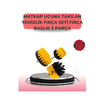 Mey İthalat 3 Parça Matkap Ucu Temizlik Fırçası Dayanıklı Naylon Kıllı