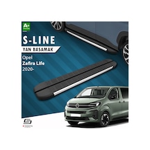S-dizayn Opel Zafira Life Uzun Şase S-line Aluminyum Yan Basamak 243 Cm 2020 Üzeri A+ Kalite