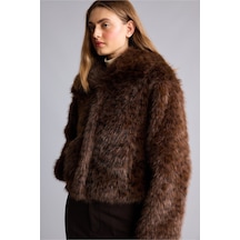 Defacto Regular Fit Dik Yaka Suni Kürk Ceket I0270ax26wnbn530 Kahve-bn530