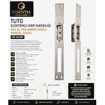 Tuto Elektrikli Kapı Karşılığı Bas Aç Paslanmaz Aynalı Mandal Ayarlı 12v Ac/dc Çoklu Renk