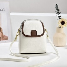 Cep Telefonu Çantası Kadın Yeni Küçük Çanta Yaz Modası Çok Yönlü Niş Üst Düzey Tek Omuz Crossbody Çanta Beyaz 498605 Açık Yeşil