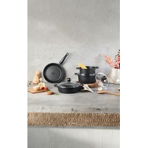 Elmas Döküm 7 Parça Set Siyah