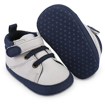 Yystore 0-1 Yaş Bebek Ayakkabısı Kanvas Yüksek Bilekli Ayakkabılar Fb-1717