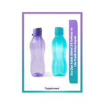 Eco Şişe Suluk 500 Ml 2 Li Turkuaz - Lila