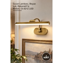 1 Adet Ct-5212eb Kuğu Aplik 7w Eskitme Metal Pc Difüzör Duvar Lambası, Beyaz Işık, Dekoratif İç Mekan, Ct-5212 Led