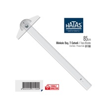 Minkale Oynar Başlı Plastik T Cetveli 85cm / 01190 No Color