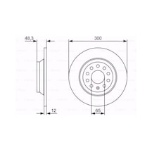 Vw Passat Variant 1.4 Gte Hybrid 2014-2020 Bosch Arka Fren Diski