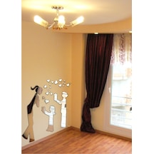 M3 Decorium Anne Ve Çocukları Dekoratif Ayna Gümüş