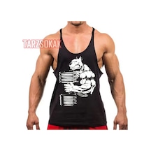 Tarzsokak Gym Tank Top Fitness Sporcu Atleti Gym59 Siyah