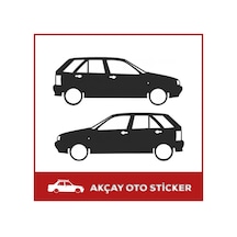 Fiat Tipo Sticker Fiat Oto Sticker Tipo Gölge Sticker