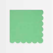 - Emerald Green Large Napkins - Zümrüt Yeşili Peçeteler X16 -