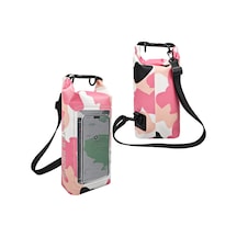 Yuntech01 2l Su Geçirmez Çanta - Pvc Malzeme, Ayrılabilir Askı, Dokunmatik Ekran Uyumlu Pembe