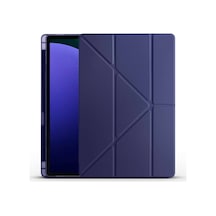 Samsung Galaxy Uyumlu Tab S9 Ultra Kılıf Kalem Bölmeli Standlı 360 Derece Tam Korumalı Tasarım Tr