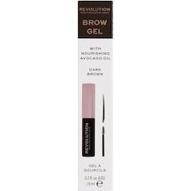 Revolution Brow Gel Kaş Jeli Dark Brown