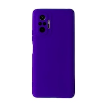 Xiaomi Redmi Note 10 Pro Kılıf Nano İçi Kadife Silikon - Mor 0.2M-Çok Renkli