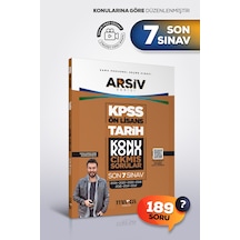 Kpss Ön Lisans Tarih Konu Konu Çıkmış Sorular Son 7 Sınav Tamamı Çözümlü
