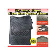 Tr Her Araca Uyumlu 3d Havuzlu Oto Paspas Seti, Siyah, 5 Parça, Kauçuk