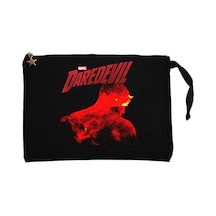 DareDevil Siyah Clutch Astarlı Cüzdan / El Çantası Siyah