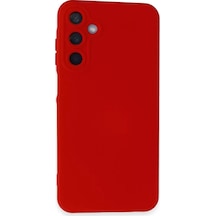 Newface Samsung Galaxy A35 5g Kılıf Nano İçi Kadife Silikon - Kırmızı