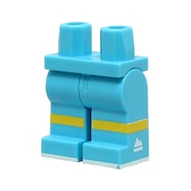 Minifigür Parçaları: Legs Decorated, Bacak, Ayak: 970c00pb1447