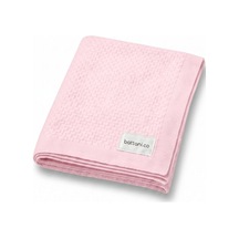Kız Ve Erkek Bebek Için Triko Örgü Bebek Battaniyesi 85cm X 85cm Minik Kareli Pembe Pembe