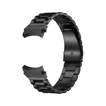 Forzacase Samsung Galaxy Watch 6 Classic 47mm İle Uyumlu Metal Baklalı Kordon Kayış - Fc790 Siyah