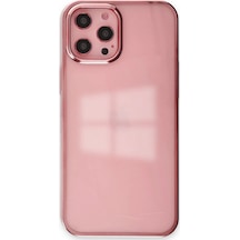 Newface - 723 - iPhone Uyumlu 12 Pro Max Kılıf Element Silikon - Csmo-tex - - Pembe