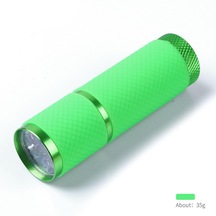 Yeşil 9 Led Taşınabilirlik Mini Uv Led Işık El Feneri Tırnak Kurutucu Jel Çivi Manikür Aracı İçin