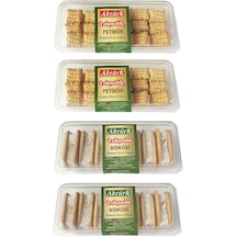 Aktürk Lokumlu Bisküvi 300 Gr Ve Lokmalık Petibör 250 Gr 4 Lü Karma Paket