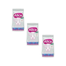 Alice Light & Sterilised - Kısırlaştırılmış/kilolu Kediler İçin Super Premium Mama Somonlu Karidesli 3x1 Kg