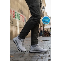 United Colors Of Benetton Gri Hafızalı Taban Bağcıklı Erkek Spor Ayakkabı Bnı-11016 M