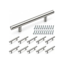 Paslanmaz Metal Kulp, Inox Dolap Çekmece Mobilya Kulbu, Tv Ünitesi Yatak Odası Vestiyer Mutfak İçin 160 Mm, Adet, 10 Belirtilmemis