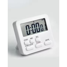 Js-303 Alarmlı Dijital Öğrenci Sınav Kronometresi 24 Saat Geri Sayım Cihazı Saat - Alarm / Kronometre Beyaz