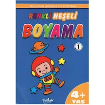 '+4 Yaş Renkli Neşeli Boyama - 1 (Pinokyo Yayınları)