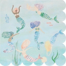 Meri Meri - Mermaids Napkins - Deniz Kızı Peçeteler