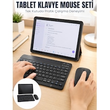 Sım Kartlı Android Tablet Bluetooth Klavye Kablosuz Mouse Geniş Ekran Ve Taşınabilir Kullanım Seti - Lisinya Diğer