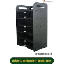 Masa Düzenleyici Organizer Evrak Rafı Masaüstü Organizer Model 5 - Siyah