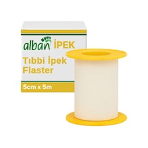 Alban Medikal Sabitleme Flasteri İpek Bant 5 CM x 5 M